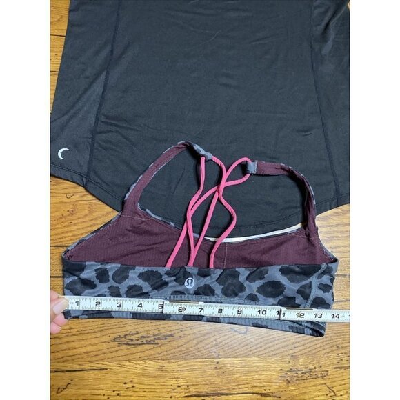 ZYIA Active Soft Tee Black Stretch L + Lululemon Bra - Picture 7 of 10